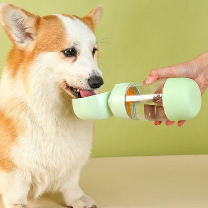 🎒🐾 2-in-1 Portable Dog Water Bottle & Food Container – Hydrate & Feed Anytime, Anywhere! 💧🍖