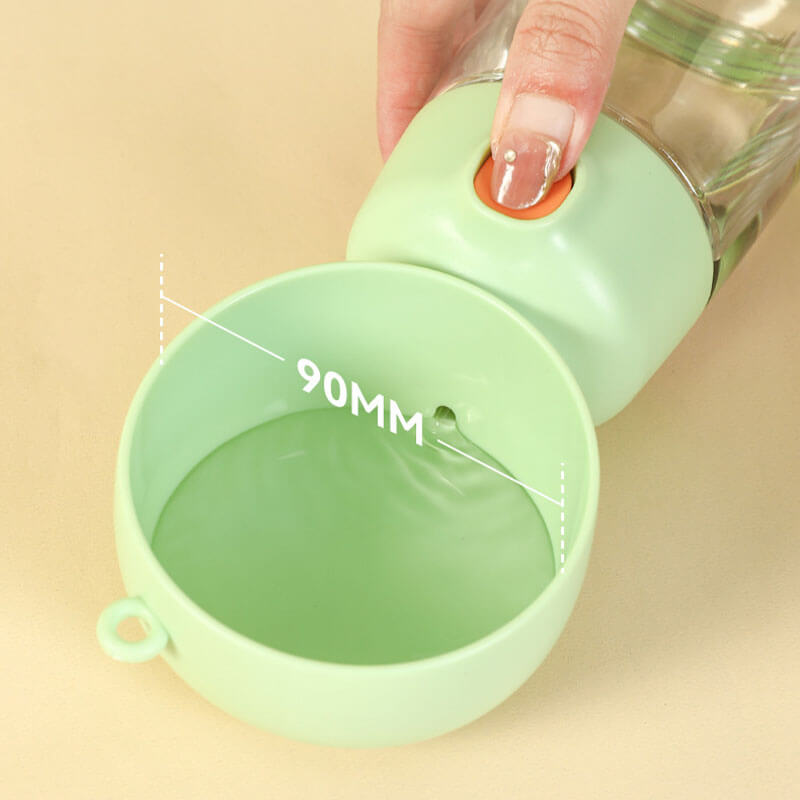 🎒🐾 2-in-1 Portable Dog Water Bottle & Food Container – Hydrate & Feed Anytime, Anywhere! 💧🍖