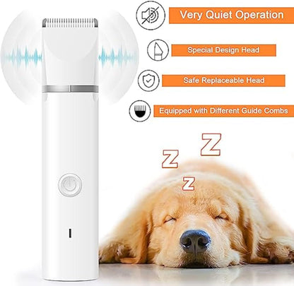 ✂️🐾 2-in-1 Dog Clippers & Nail Grinder Grooming Kit – Quiet, Cordless & Pet-Friendly! 🐶💅