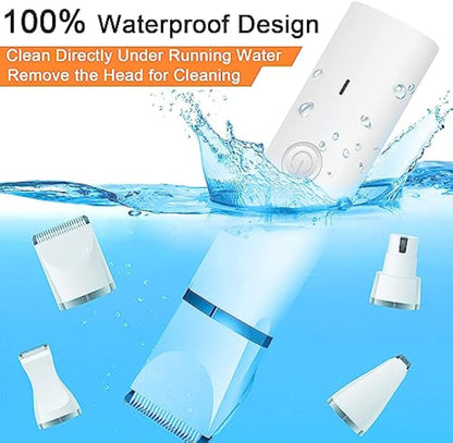 ✂️🐾 2-in-1 Dog Clippers & Nail Grinder Grooming Kit – Quiet, Cordless & Pet-Friendly! 🐶💅