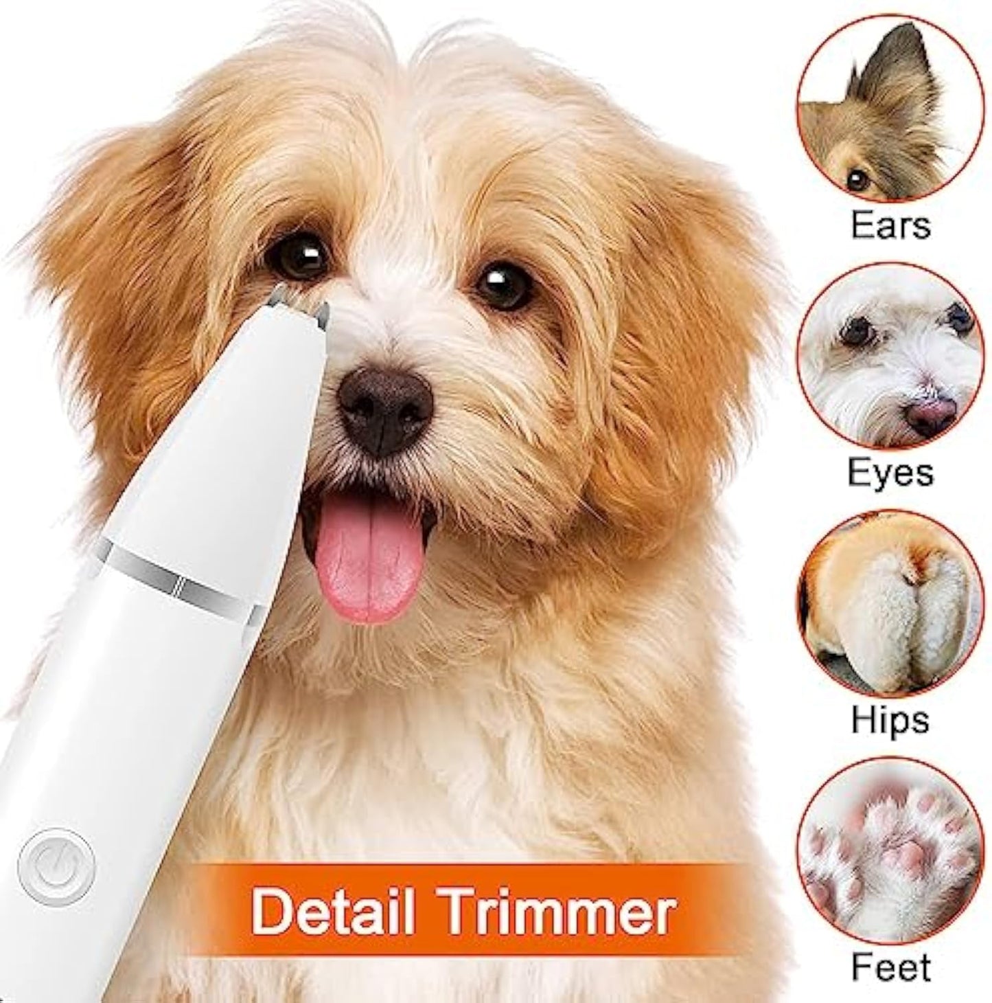 ✂️🐾 2-in-1 Dog Clippers & Nail Grinder Grooming Kit – Quiet, Cordless & Pet-Friendly! 🐶💅