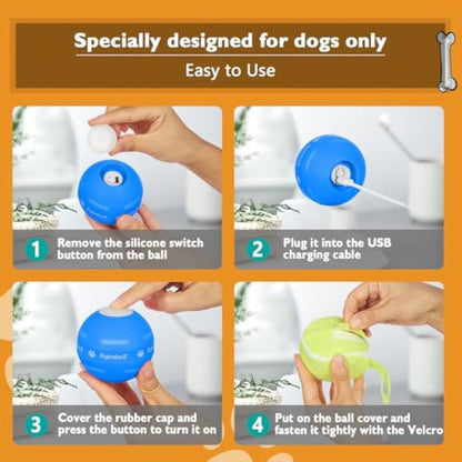 🎾 PetDroid™ Interactive Smart Dog Ball – Endless Fun at the Touch of a Paw! 🐕💡